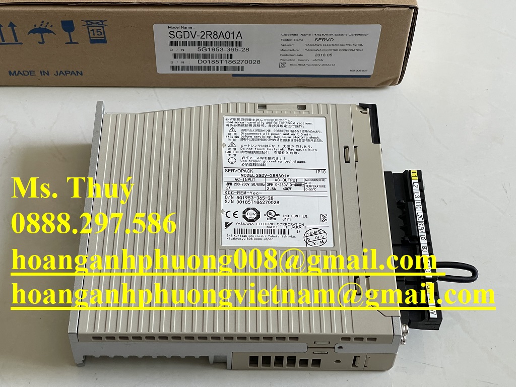 SGDV-2R8A01B - Servo Yaskawa - New 100% - Hoàng Anh Phương